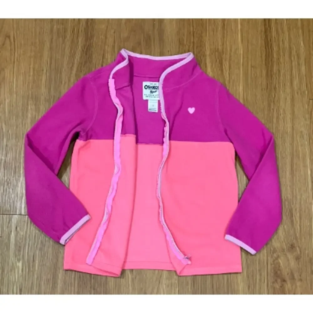 Oshkosh B'gosh Girls Microfleece Zip Up Jacket Size 7